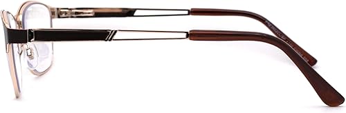 Miniatura 3 de Rectángulo de metal medio borde bisagra de resorte 3 gafas de lectura progresivas multifocales