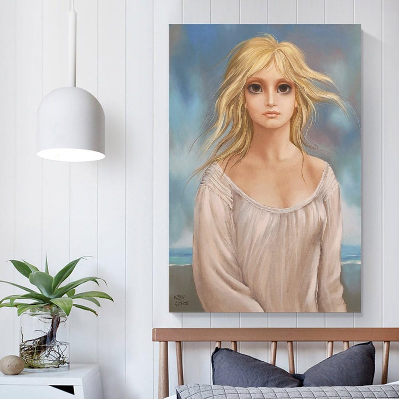 Amazon.com: Artist Margaret Keane Oil Painting Canvas Wall Art
