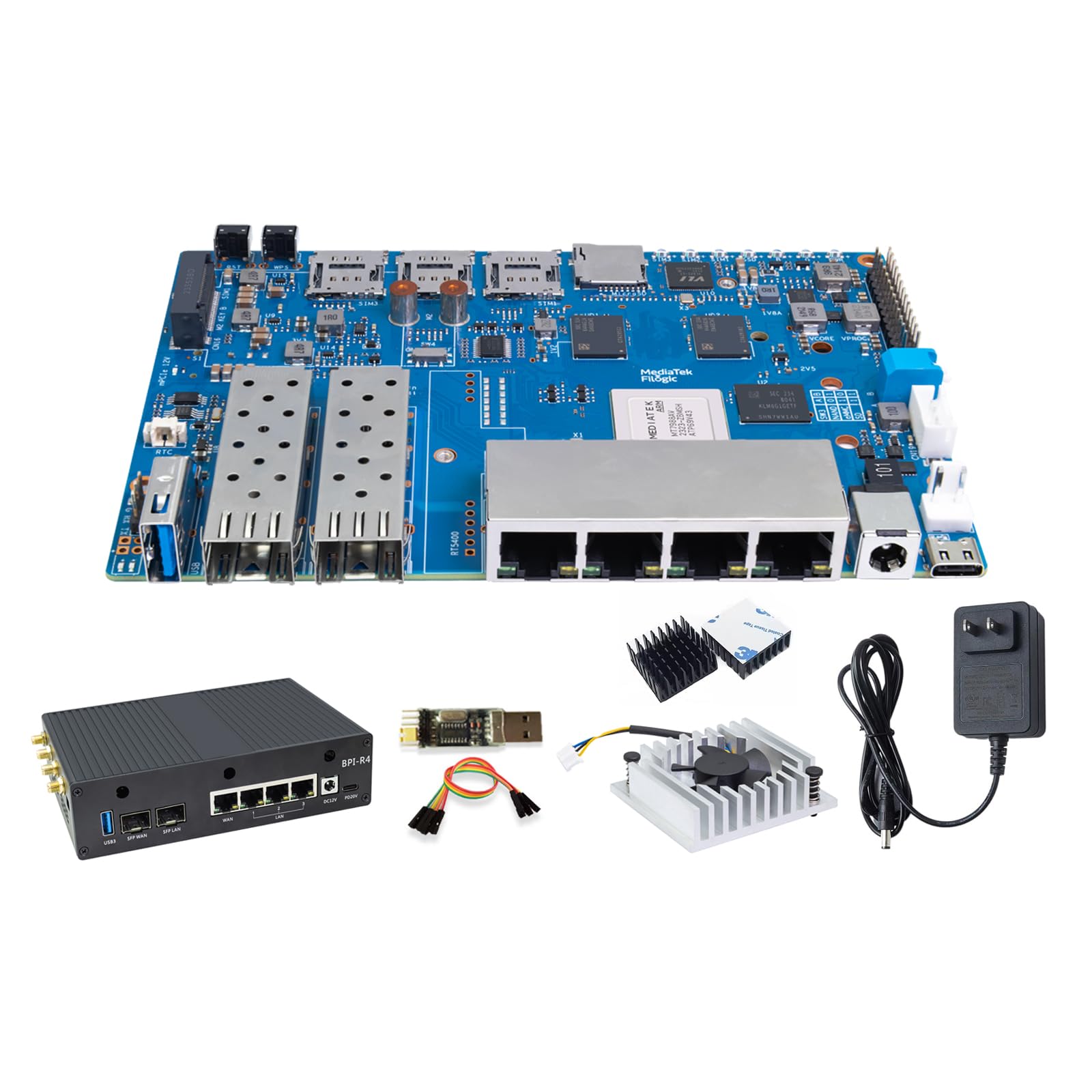 Amazon.com: Banana Pi BPI-R4 WiFi 7 OpenWRT Wireless Dual-Band