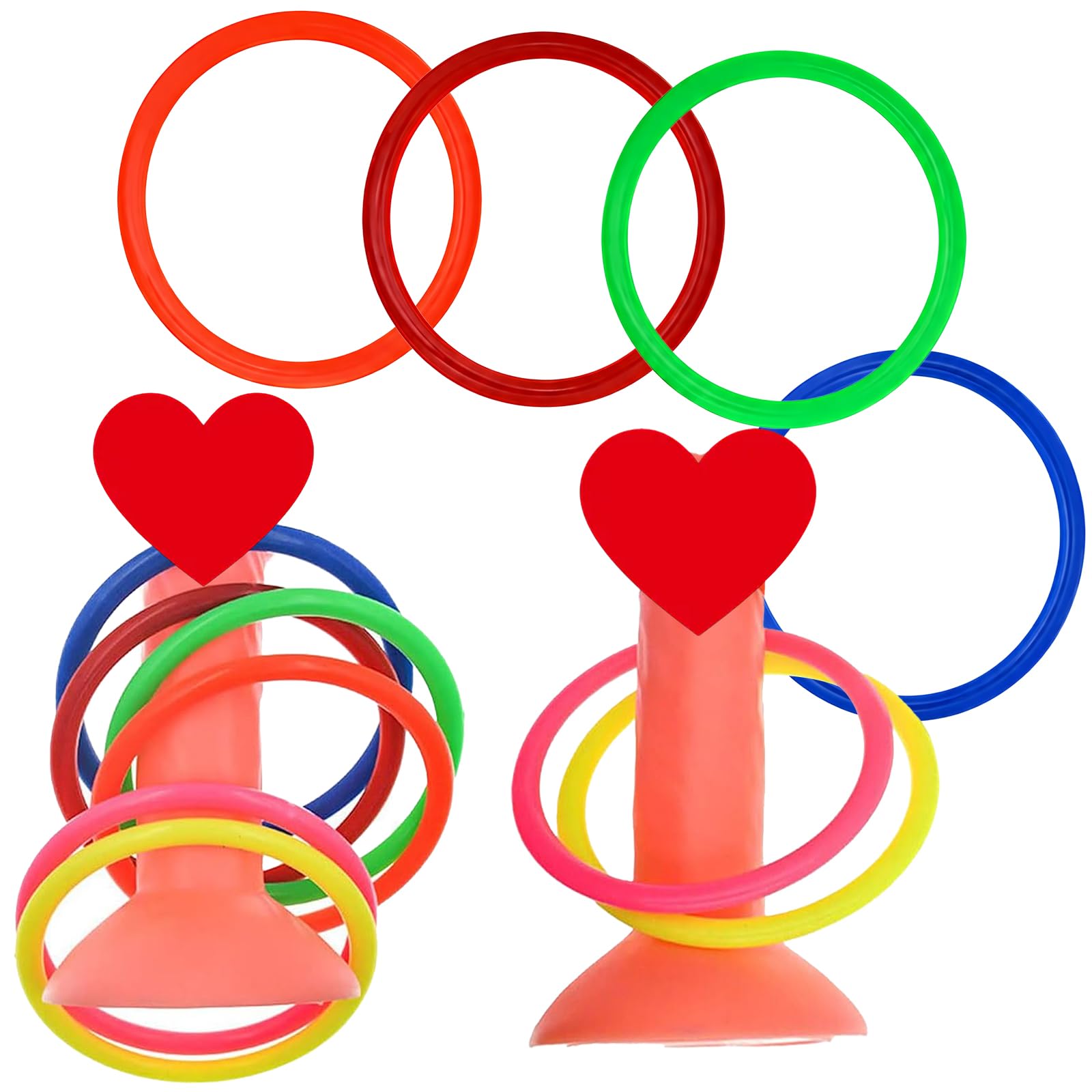 Funny Prank Bachelorette Party Favor Toss Ring Hoopla Hen Night Out Novelty Toy Supplies Party Favour Game Set
