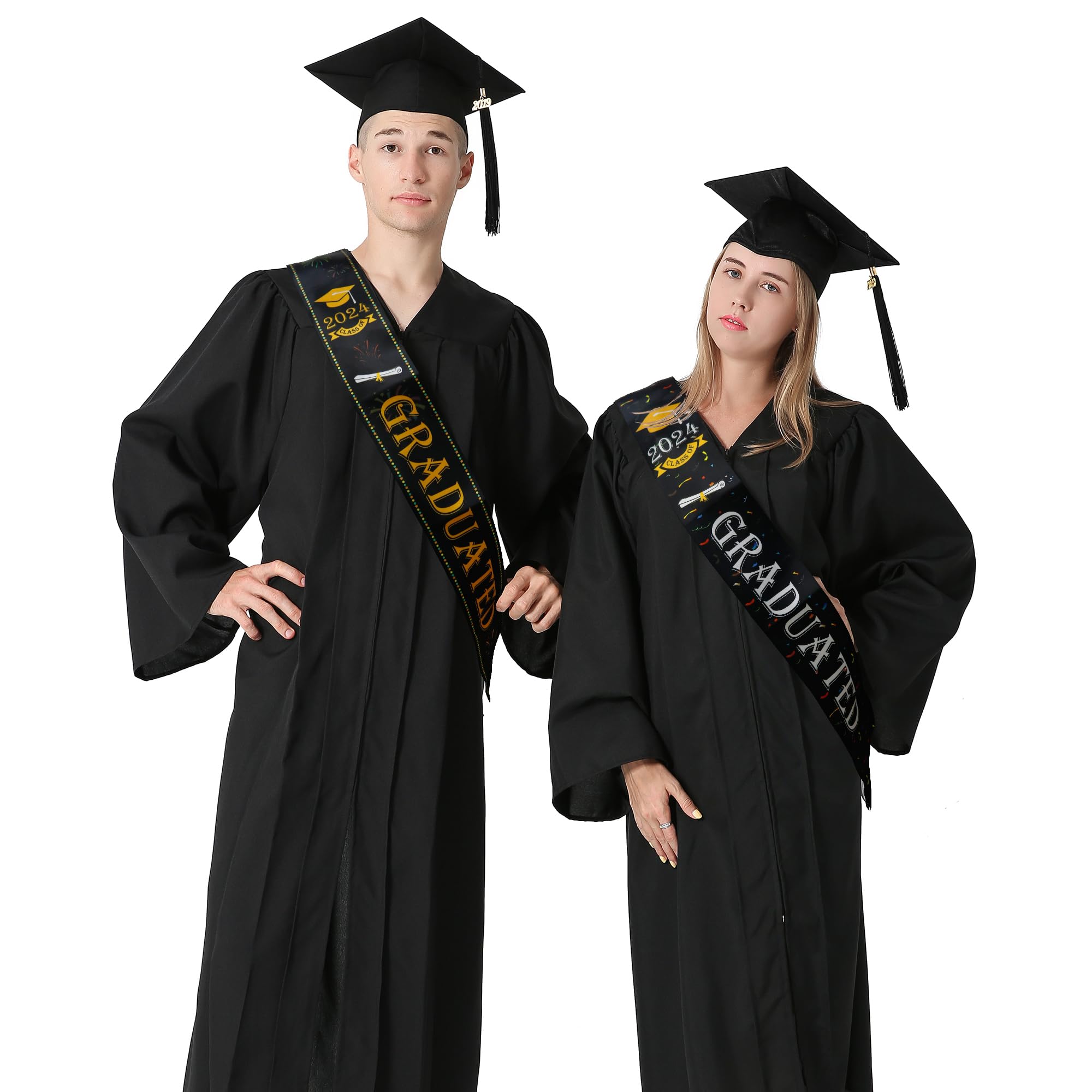 Stola Poliestere Satinato Punte Stola Laurea GraduationMall - Classica Con  Punte, 183cm, 11 Colori Stola Laurea Adulti Con Punta Frontale 183cm, image size:2000x2000