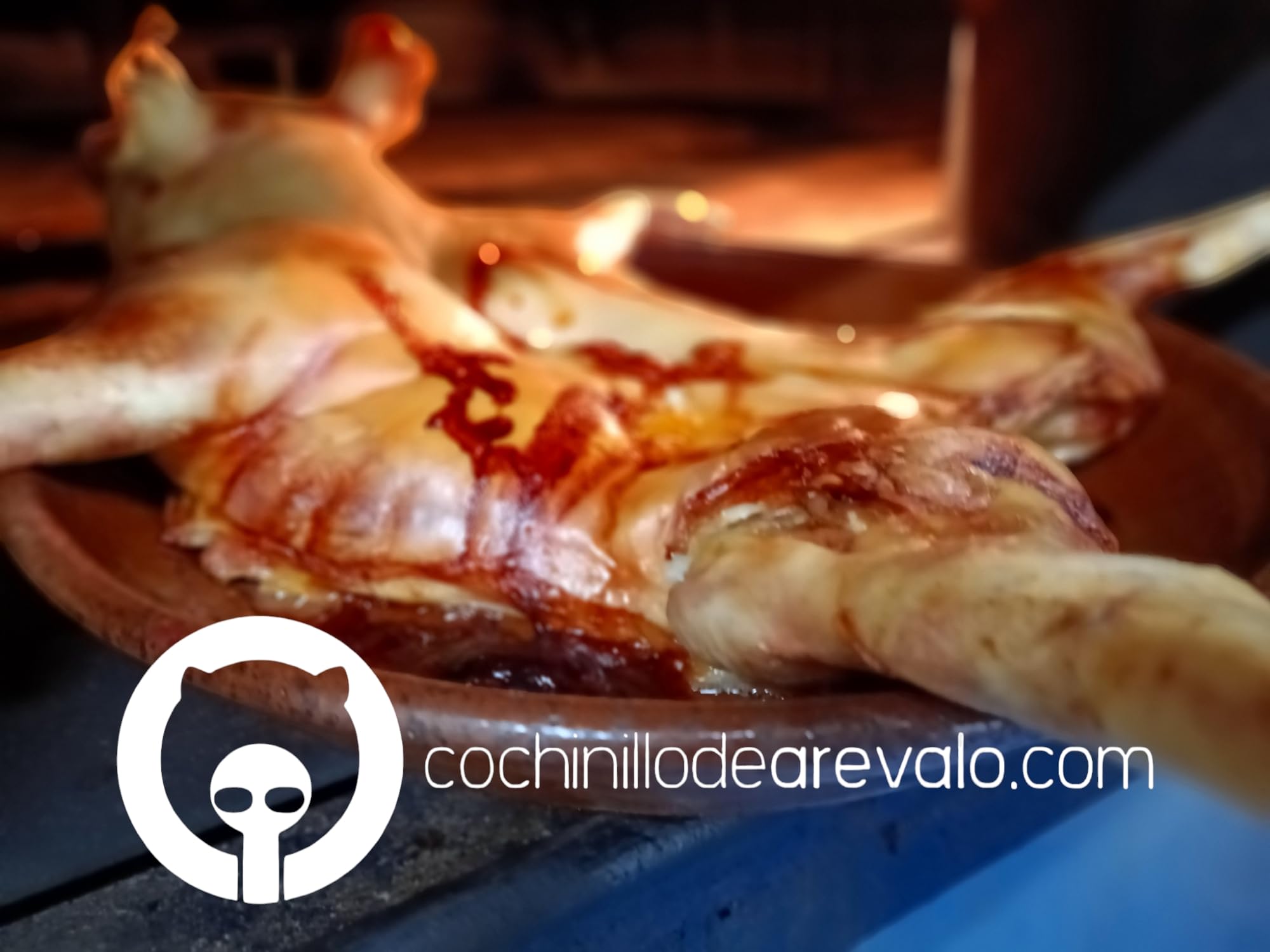 Medio Cochinillo Asado. Cochinillo de Arévalo.Desde 1875 4/5 comensales. Peso 1,6 kg aprox.