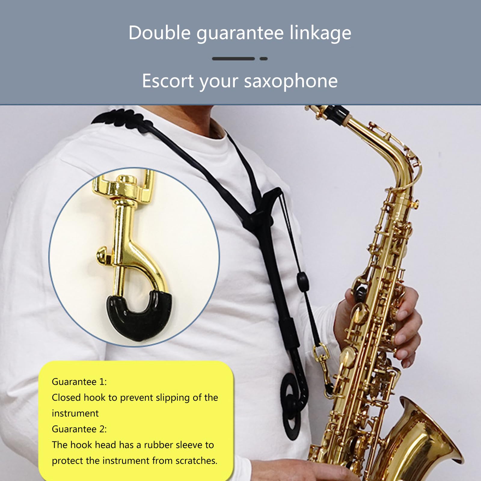Tracolla Universale per Sassofono con Cinturino Comodo - Accessori per Sax