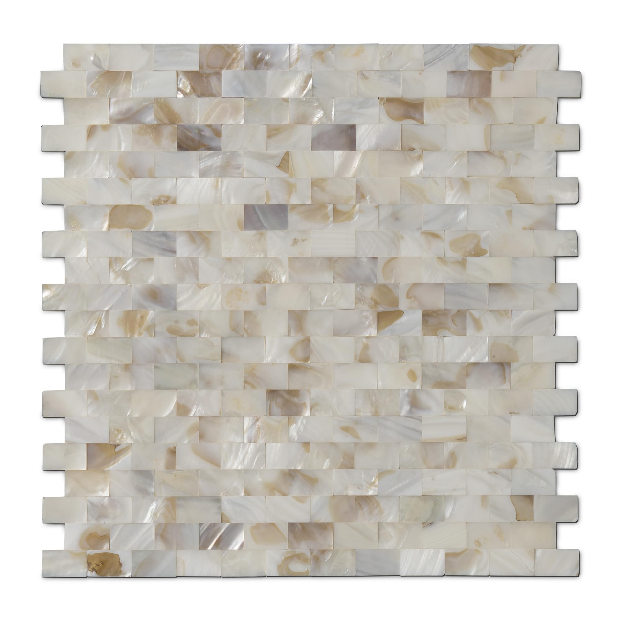 Snapklik.com : 10 - Sheet Pearl Shells Tile Peel And Stick Backsplash ...
