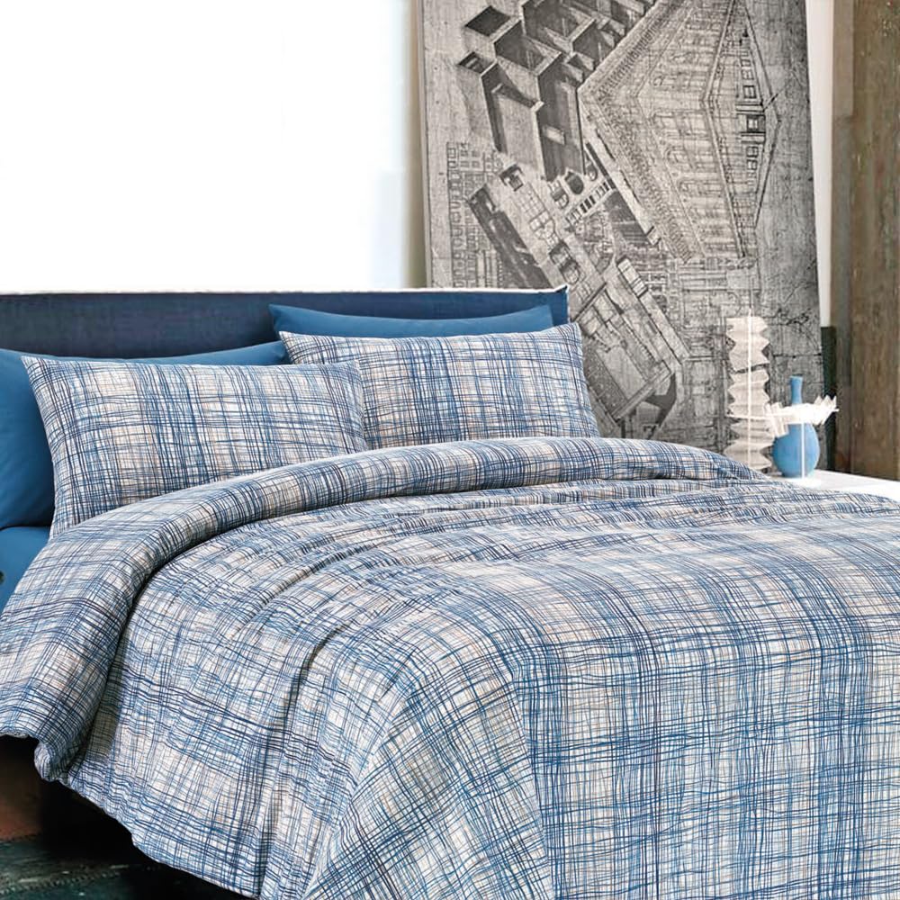 Set Copripiumino Singolo Cotone 100% - 155x210 Cm + Federa 50x80 Cm, Certificato OEKO-TEX, Made In Italy - Foto 12