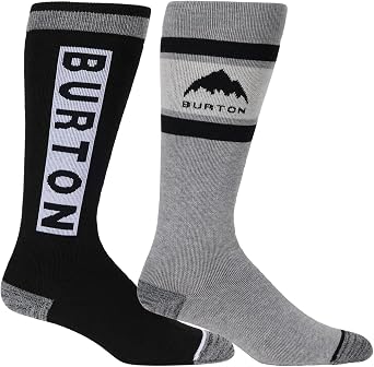 Burton Womens 2-Pack Weekend Midweight Winter Socks Warm Snowboard Socks with Arch Support & Reinforced Toe & Heel