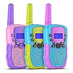 Selieve Outdoor Toys for Kids Ages 4-8, Walkie Talkies for Children Long Distance 22 Channels 2 Way Radio Interactive Toys Birthday Gifts for 3-12 for Girls and Boys