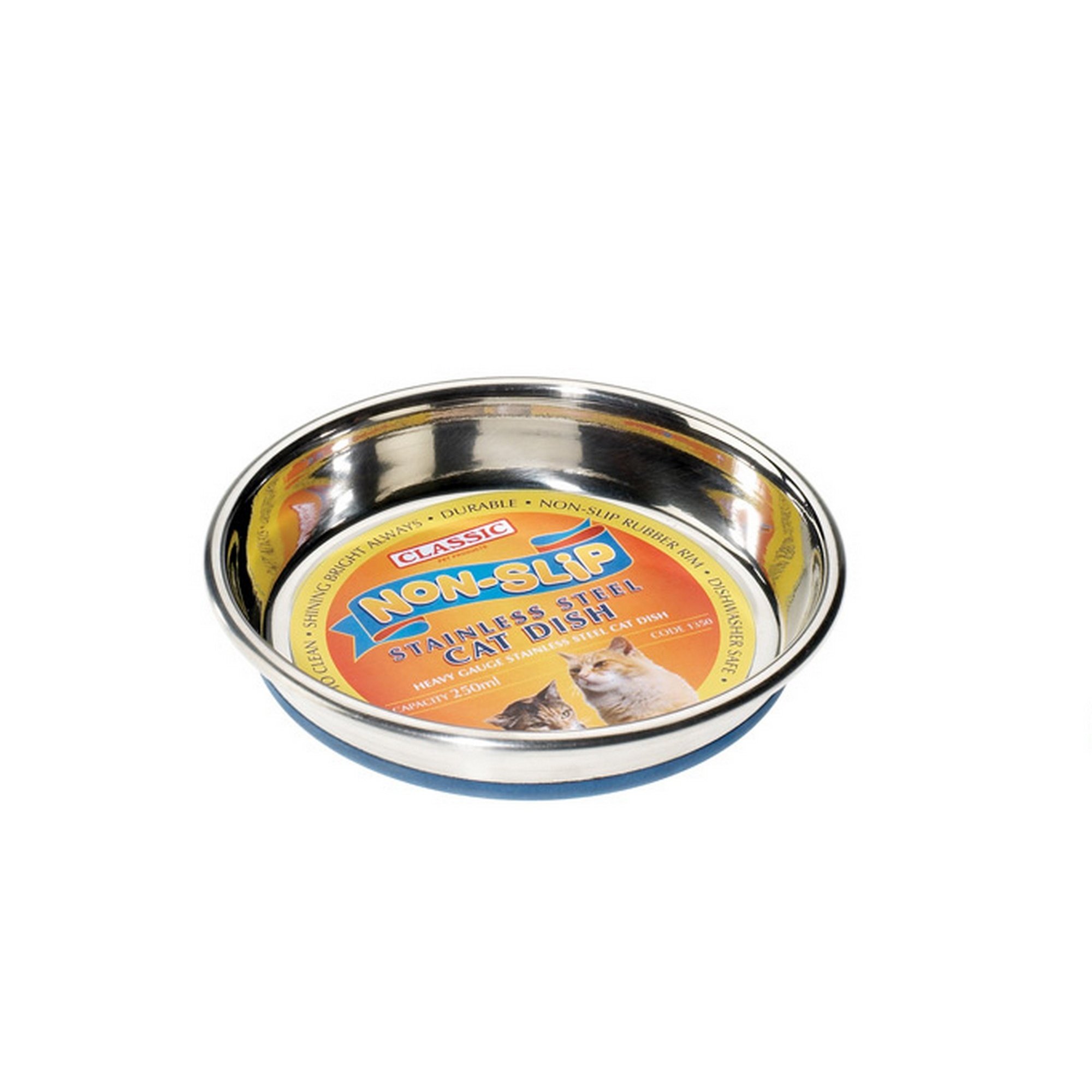 Cat Bowl Classic Stainless Steel None Slip 5"
