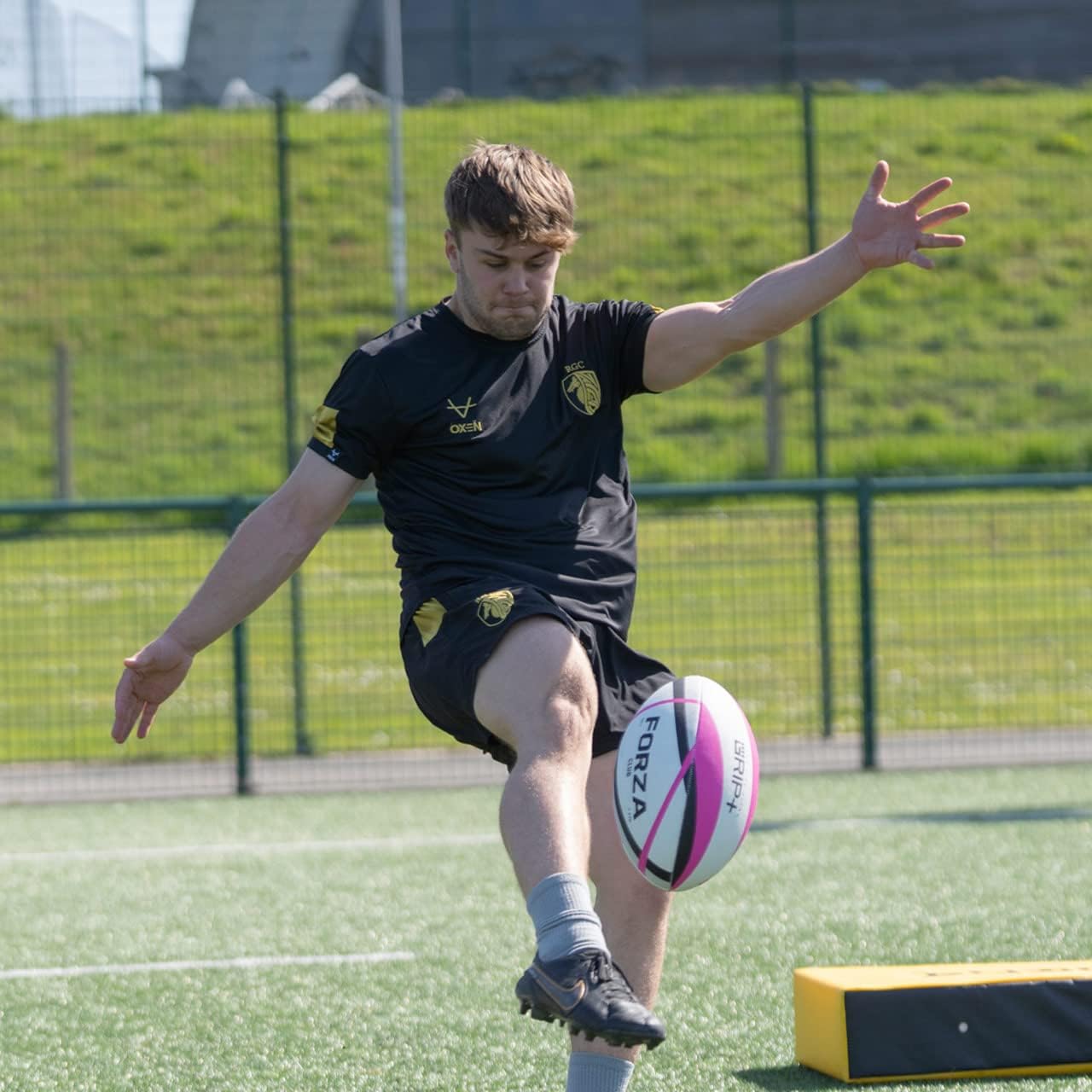 FORZA Rugby Balls [12 Pack] - Premium Training & Official Match Balls | Mesh Carry Bag Included