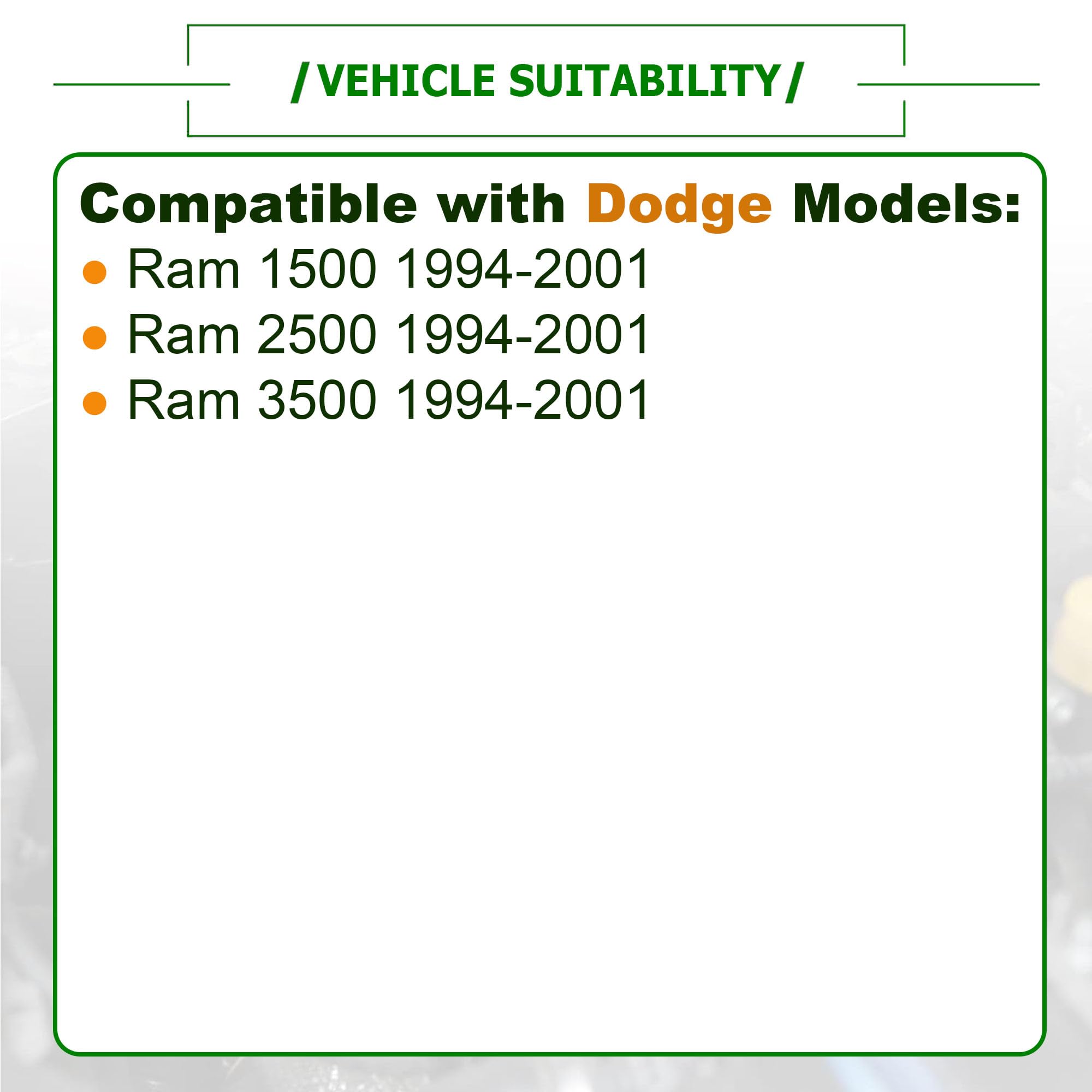 Dodge Ram 2nd Gen (1994-2001) Door Latch Reinforcement Plate Pair - Left & Right