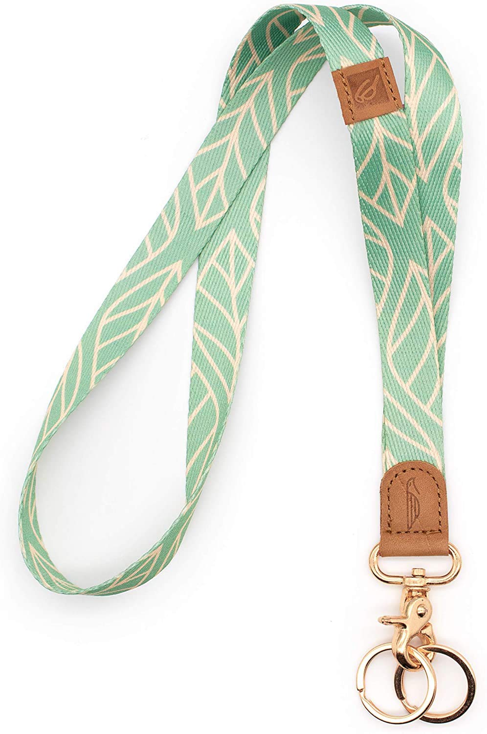 POCKT Lanyard for Keys Neck Lanyard Key Chain Holder for Men and Women - Cool Neck Lanyards for Keys, Wallets and ID Badge Holders | Leaves