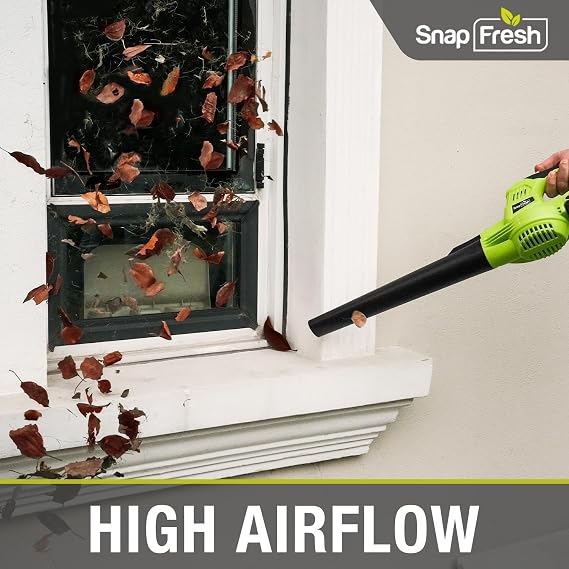 SnapFresh Cordless Leaf Blower - 20V Electric Leaf Blower 130 MPH / 140 CFM - Lightweight 2-Speed Leaf Blowers for Lawn Care and Yard/Garden/Patio (Tool Only-Battery & Charger not Included)