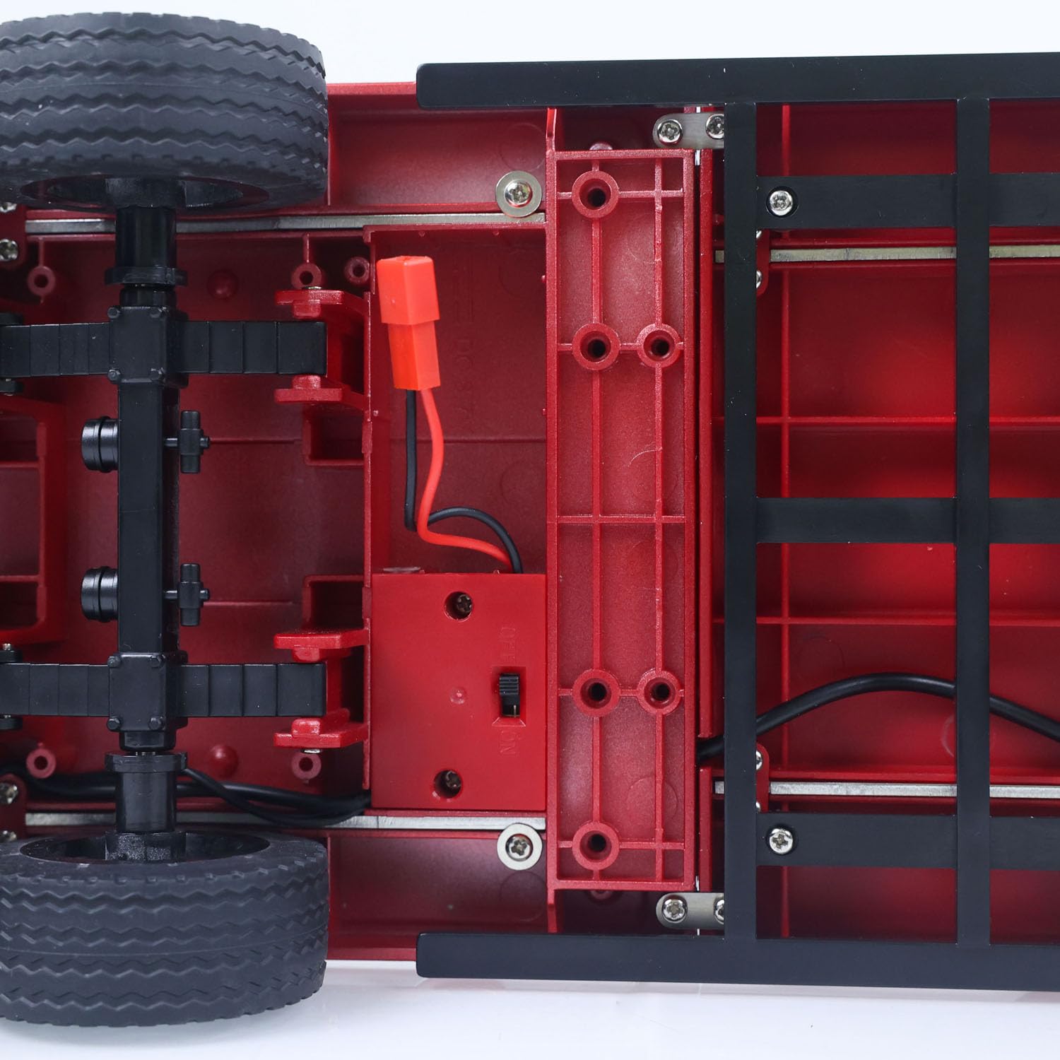 3 assi plastica semirimorchio piano 1502 per 1/18 trattore radiocomandato HUINA 1501 RC camion modello di aggiornamento parti
