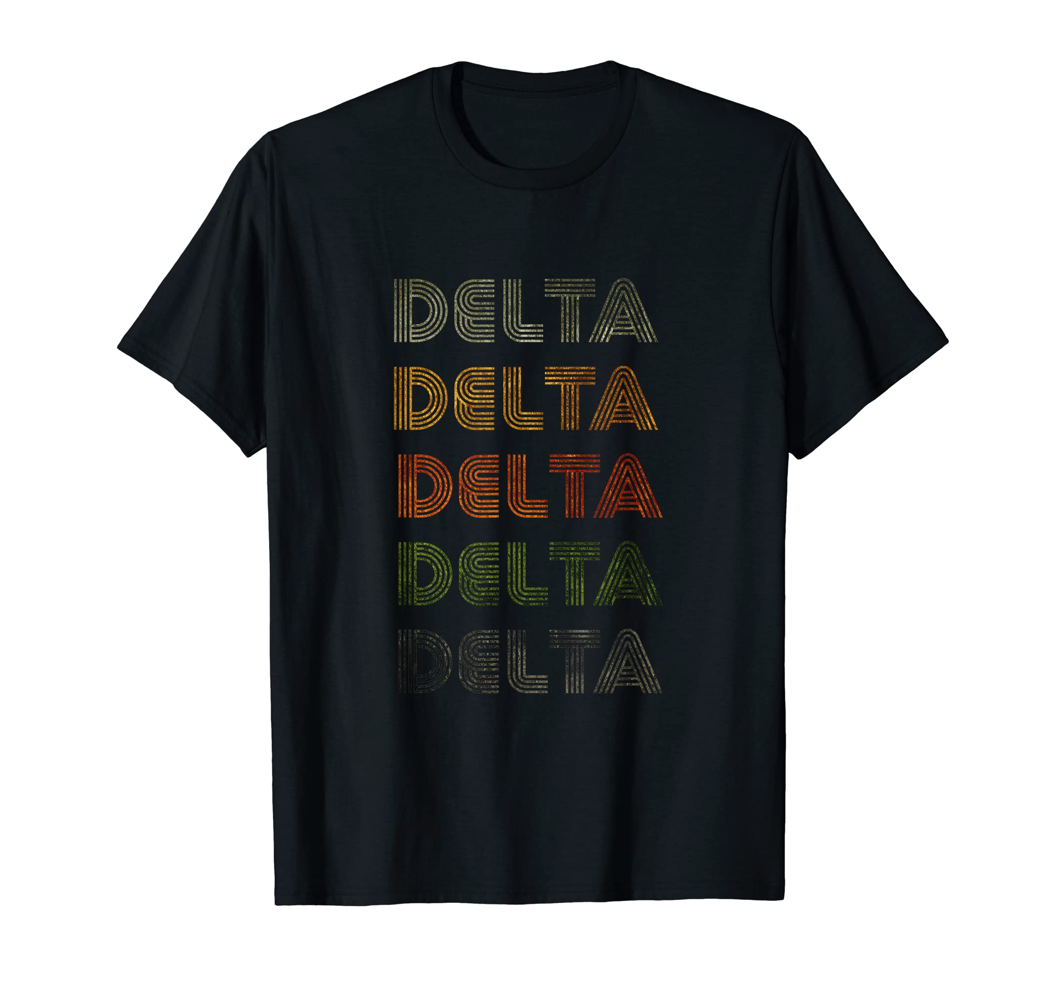 Love Heart Delta Tee Grunge/Vintage Style Black Delta T-Shirt