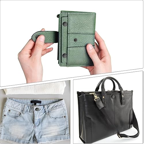 Miniatura 6 de 72 piezas (18 juegos) Kit de herramientas de cierre a presión de 0.59 pulgadas, kit de botones a presión para cuero y cuero, kit de cierres para