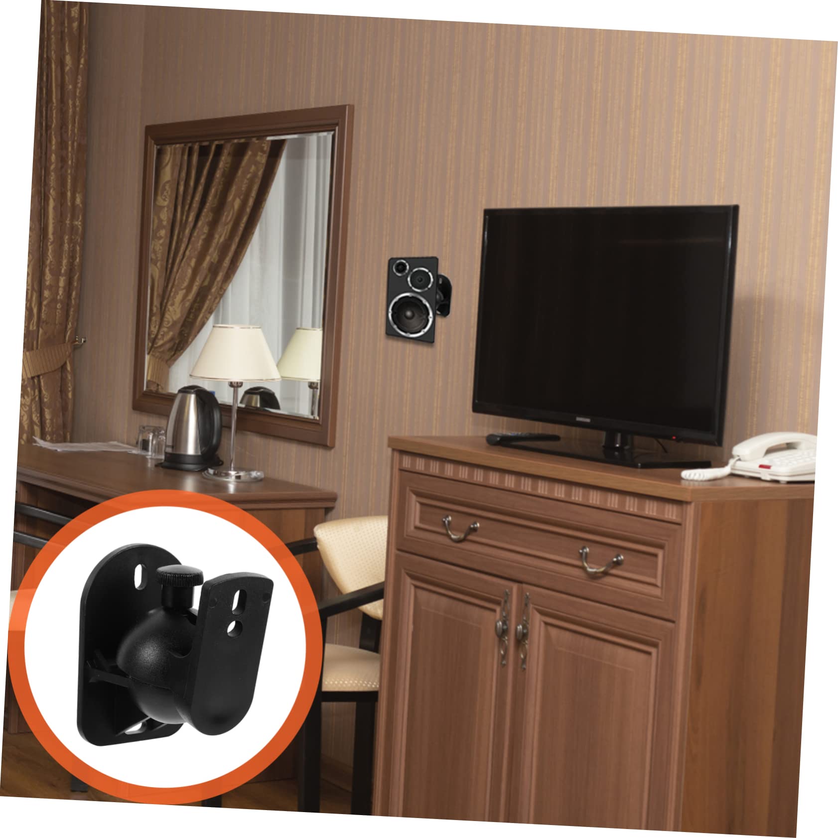 6sets Staffe Muro Per Altoparlanti Regolabili Supporti Per Casse Acustiche Design Moderno Per Casa e Ufficio Facile Installazione e Angolo Di Visione Ottimale
