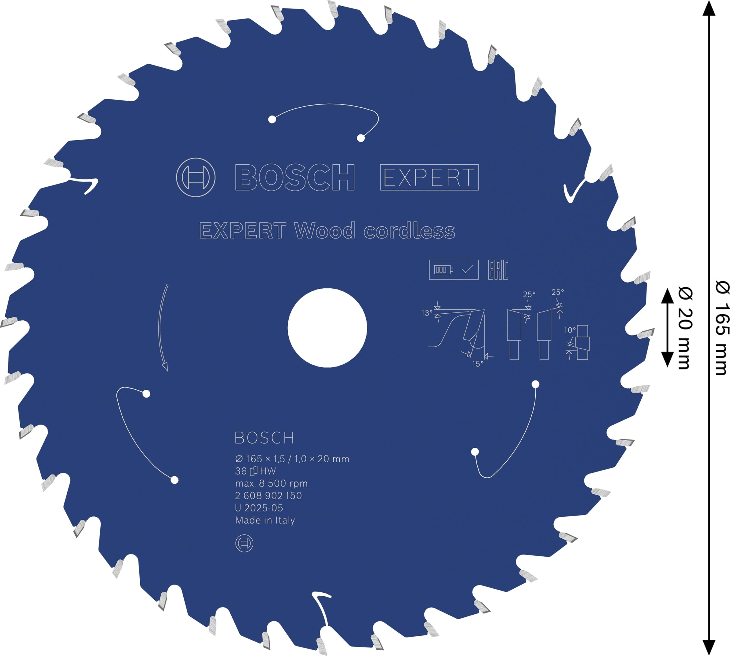 Bosch 1x Tarcza pilarska EXPERT Wood cordless