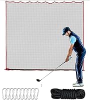 Onimento 10x10ft Heavy Duty Golf Netting - Multi-Sport Practice Net for Golf, Baseball, Soccer, Hockey, Lacrosse - Indoor Outdoor