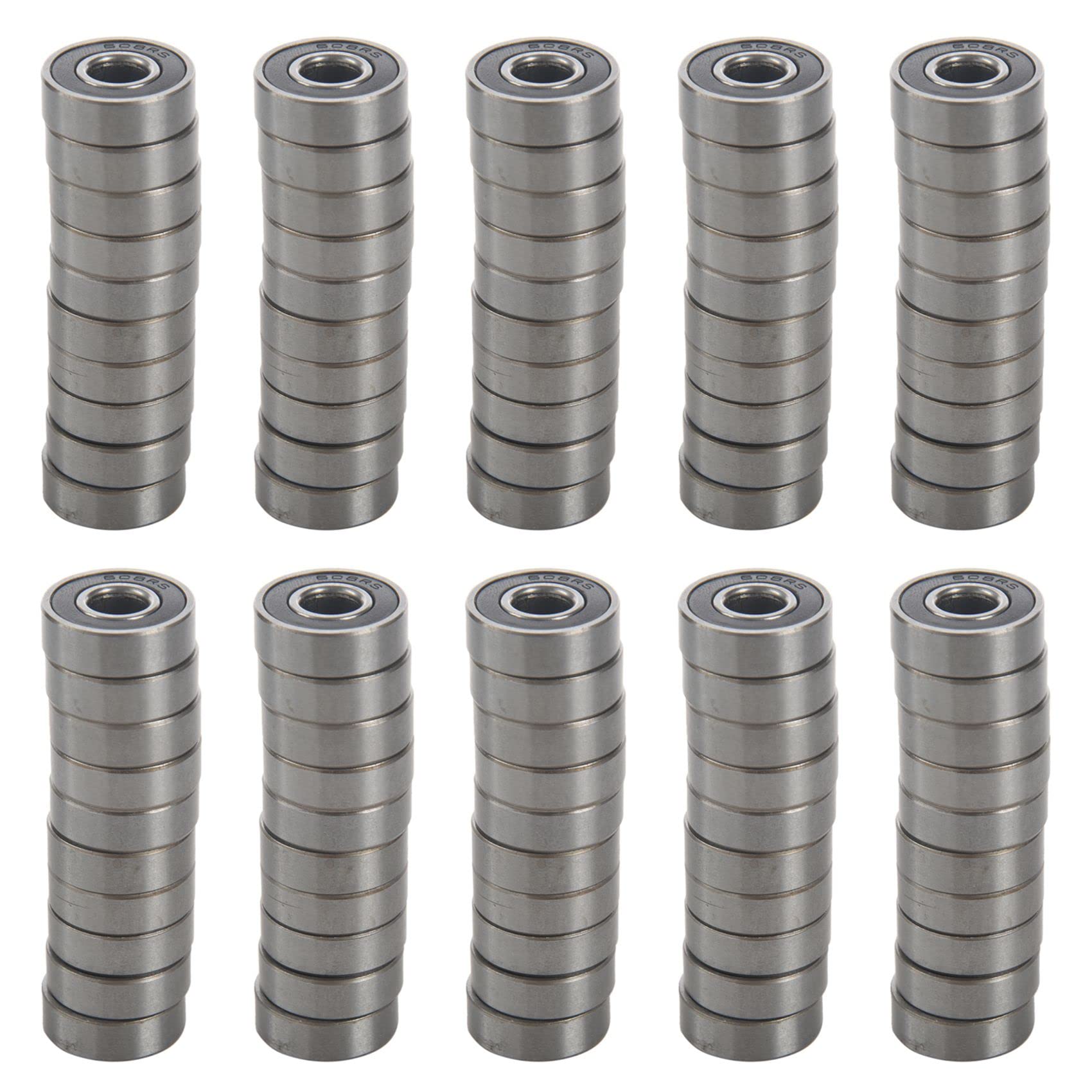 Jnchdghwa 100Pcs High Performance 8x22x7mm Ball Bearings 608-608RS Z R-228HH