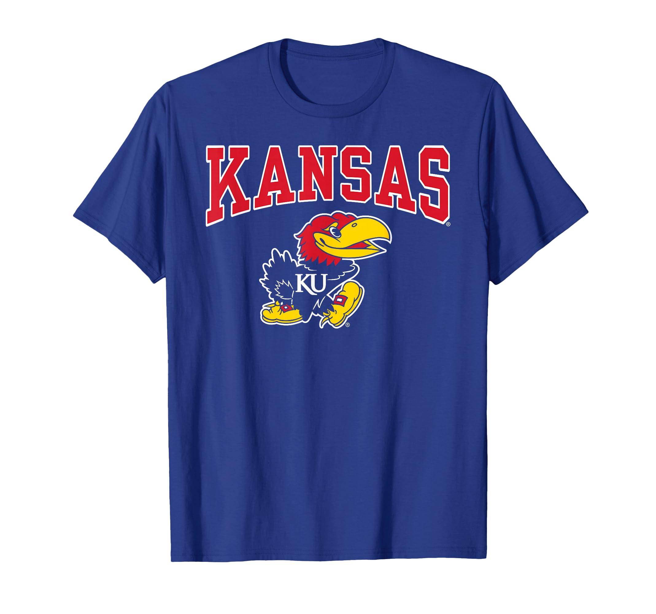 Kansas Jayhawks Mascot Blue Officially Licensed T-Shirt