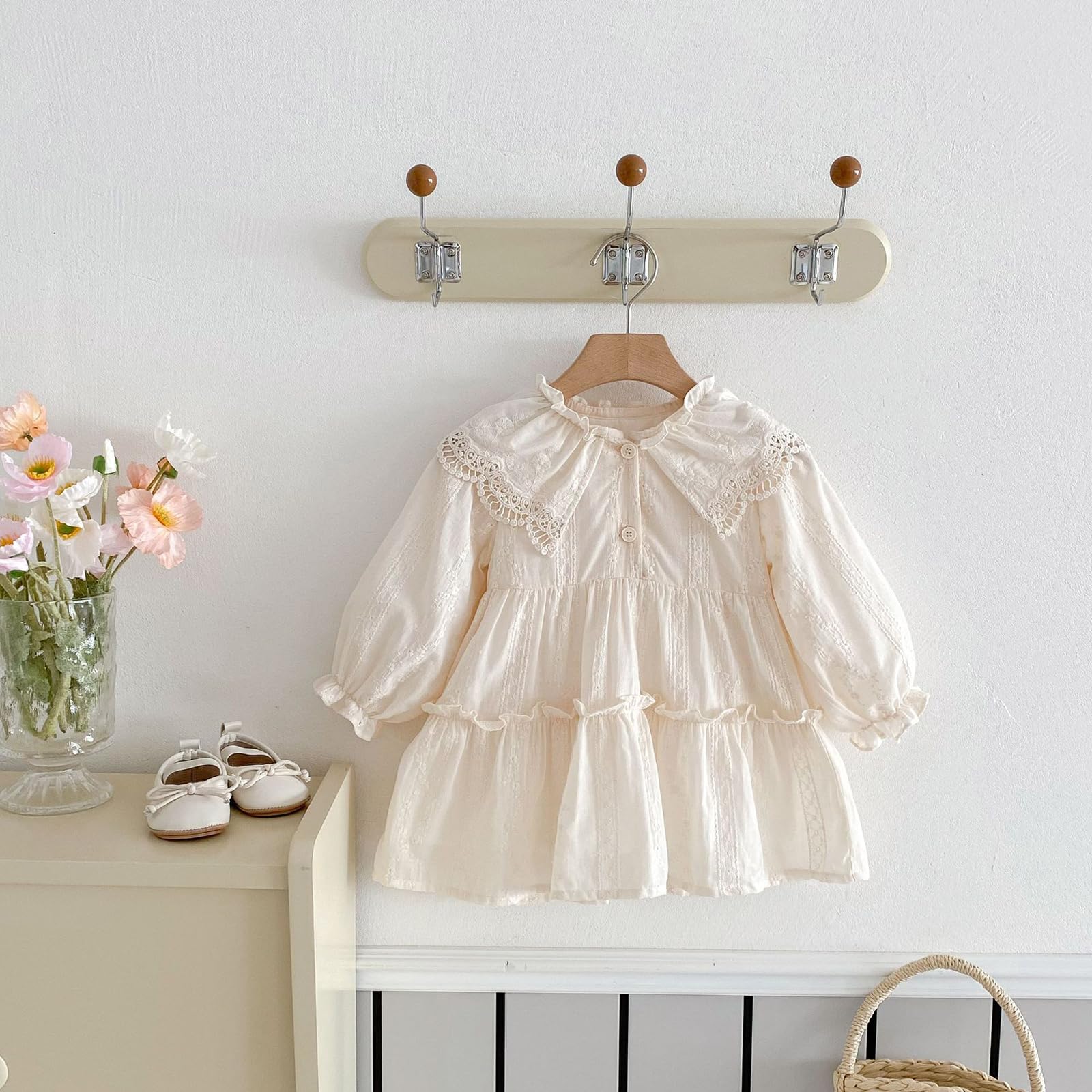Vestido de princesa de manga corta para niña, bonito y elegante para el verano