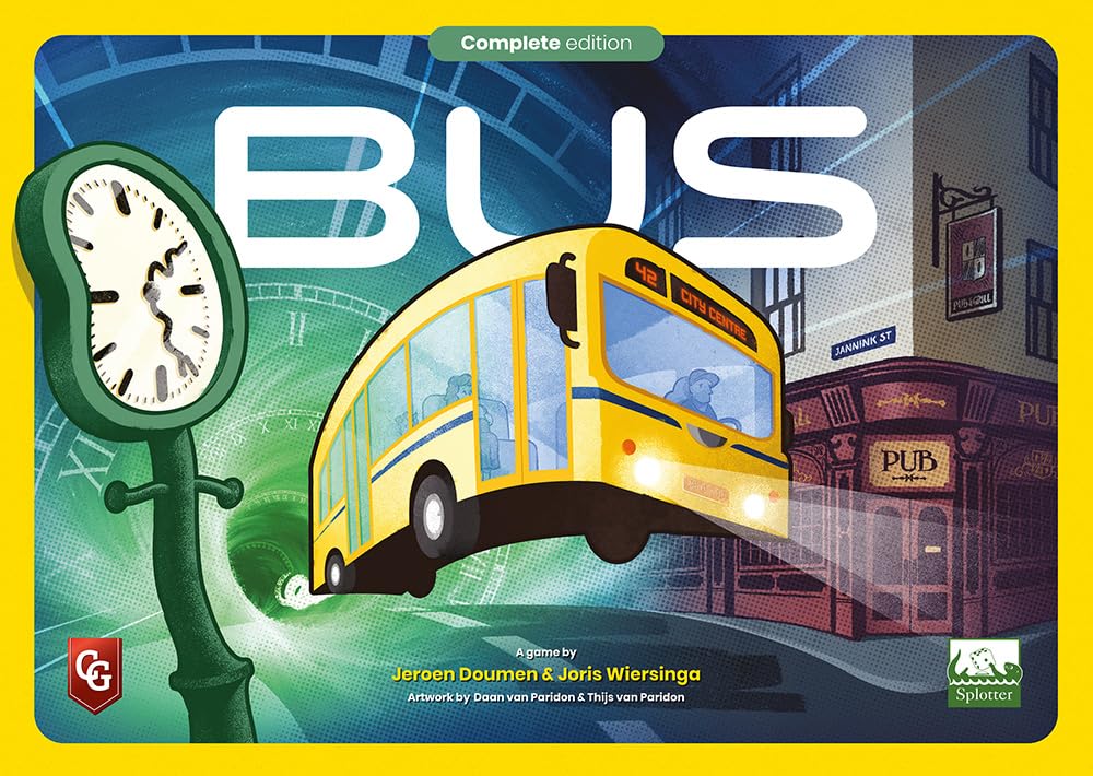 Capstone Games - Bus: Complete Edition, a Public Transportation Board Game for Friends and Family Ages 12+, 3-5 Players, 90 Minutes