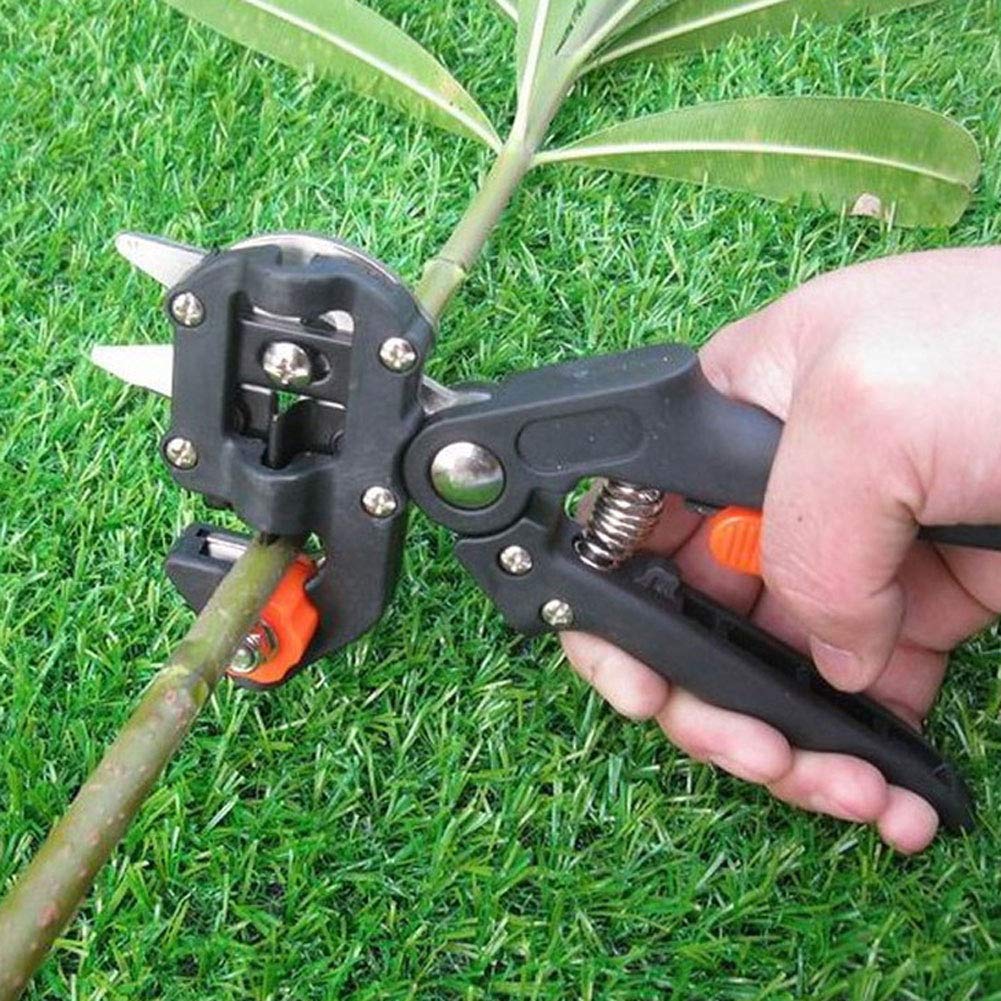 Attrezzo per Innesti da Giardino, Albero da Frutto da Giardino Cesoie da Potatura Professionale Utensile da Taglio Per Innesto, Pianta Applicabile, Ramo, Ramoscello, Vite, Albero da Frutto, Nero,a