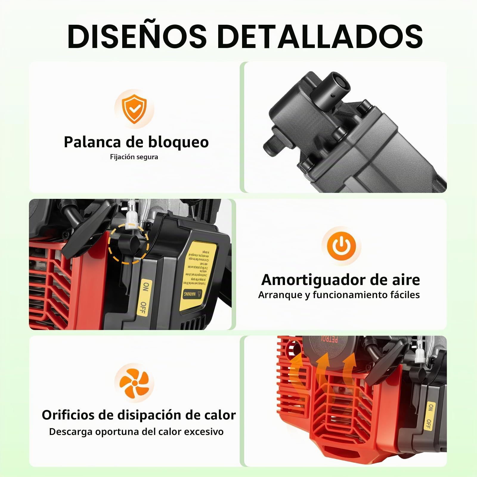 Trituradora de árboles de jardín manual 52CC portátil de gasolina para jardín a gasolina para árbol