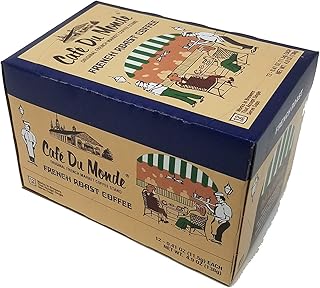 Cafe Du Monde Coffee French Roast Single-Serve Cup Pods, 12 Count