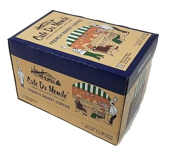 Cafe Du Monde Coffee French Roast Single-Serve Cup Pods, 12 Count