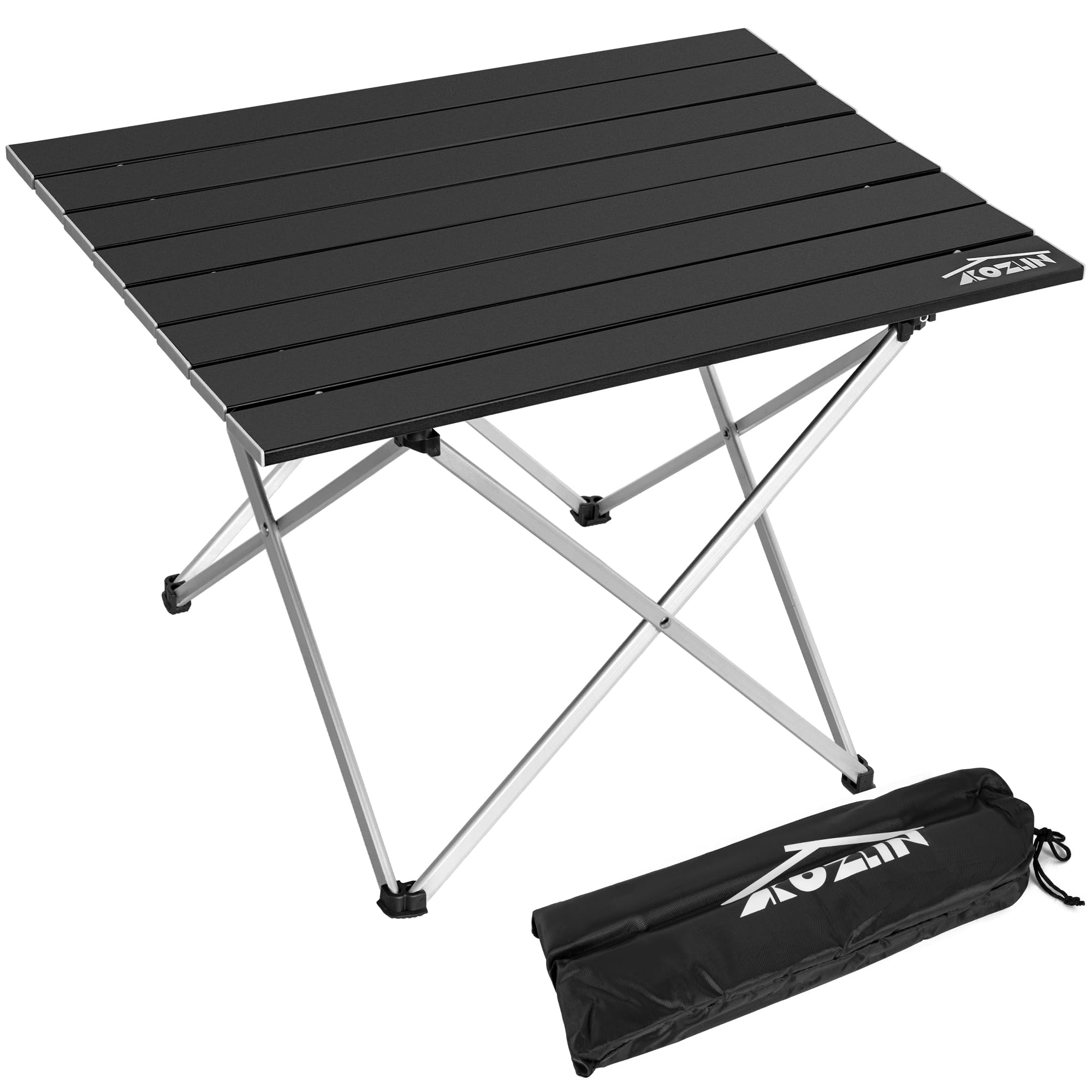 Table de camping pliable en aluminium avec sac de transport AKOZLIN