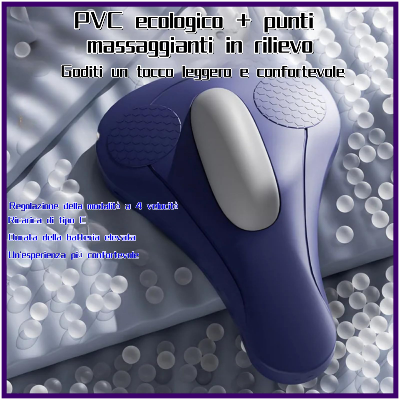 Attrezzo per l'allenamento dei muscoli del pavimento pelvico, 4 livelli di intensità, design silenzioso e discreto, unisex, ricaricabile tramite USB.