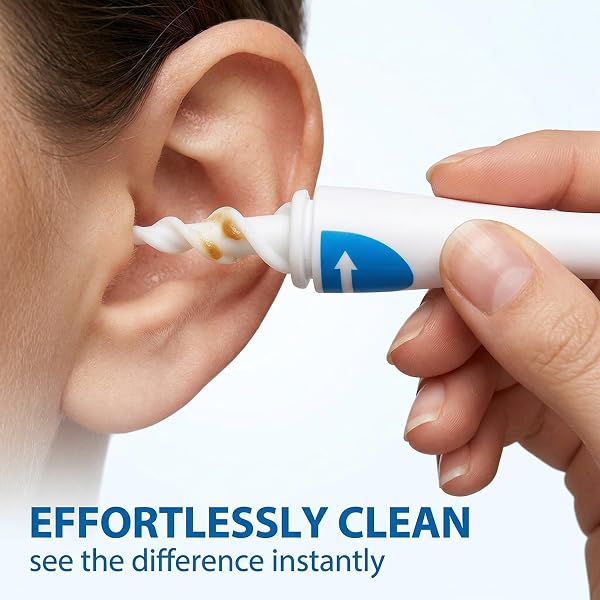 16 Pièces Coton Tige Réutilisable Kit Cure-Oreilles Avec Têtes Lavables Système Spirale 360° Sûr Pour Enfants Adultes Blanc - 4