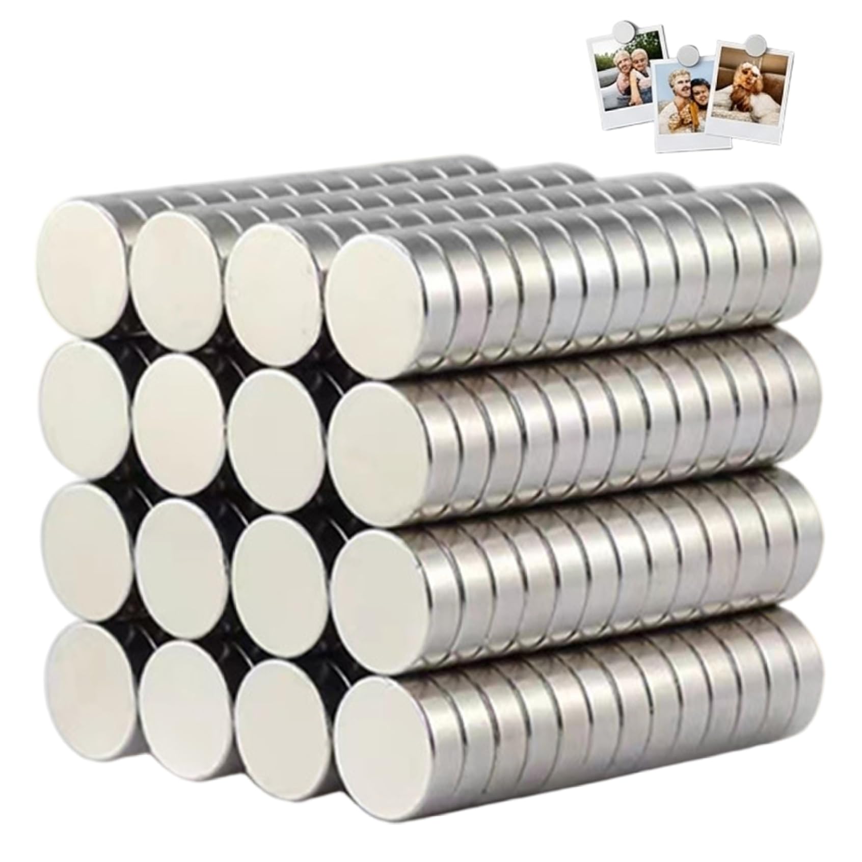 100Pcs Small Strong Magnets, 6x2mm Neodymium Magnets Strong, Round Mini Magnet for Crafts, Refrigerator, DIY, Office & Home Organization, Small Neodymium Magnet