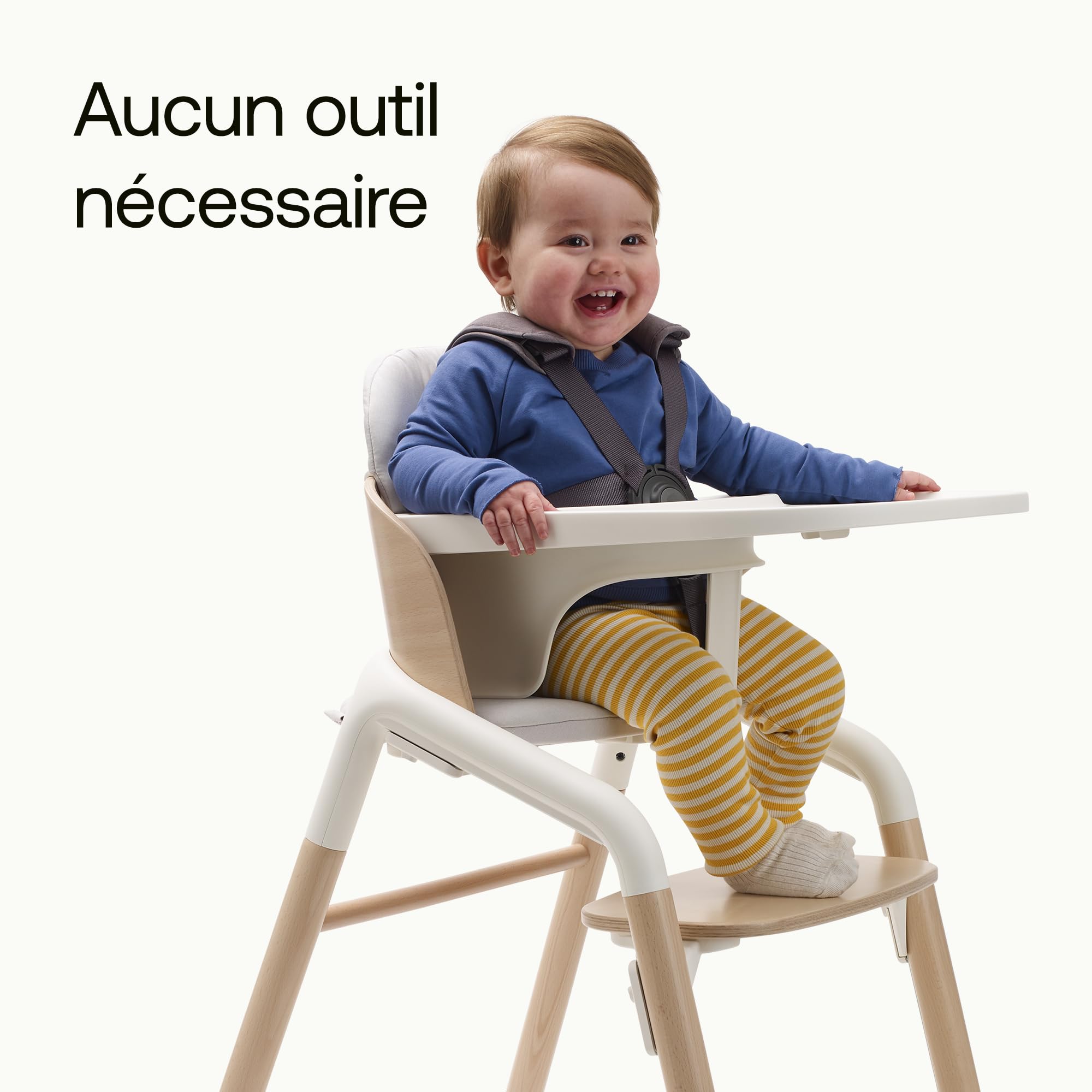 Bugaboo Giraffe Plateau pour chaise haute, facile à nettoyer, hygiénique, résistant au lave-vaisselle, ajout et retrait en un clic, design durable, fabriqué à partir de plastiques certifiés bio, Noir