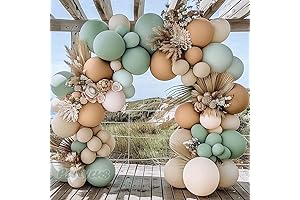 Enchanting Dusty Green Balloon Garland