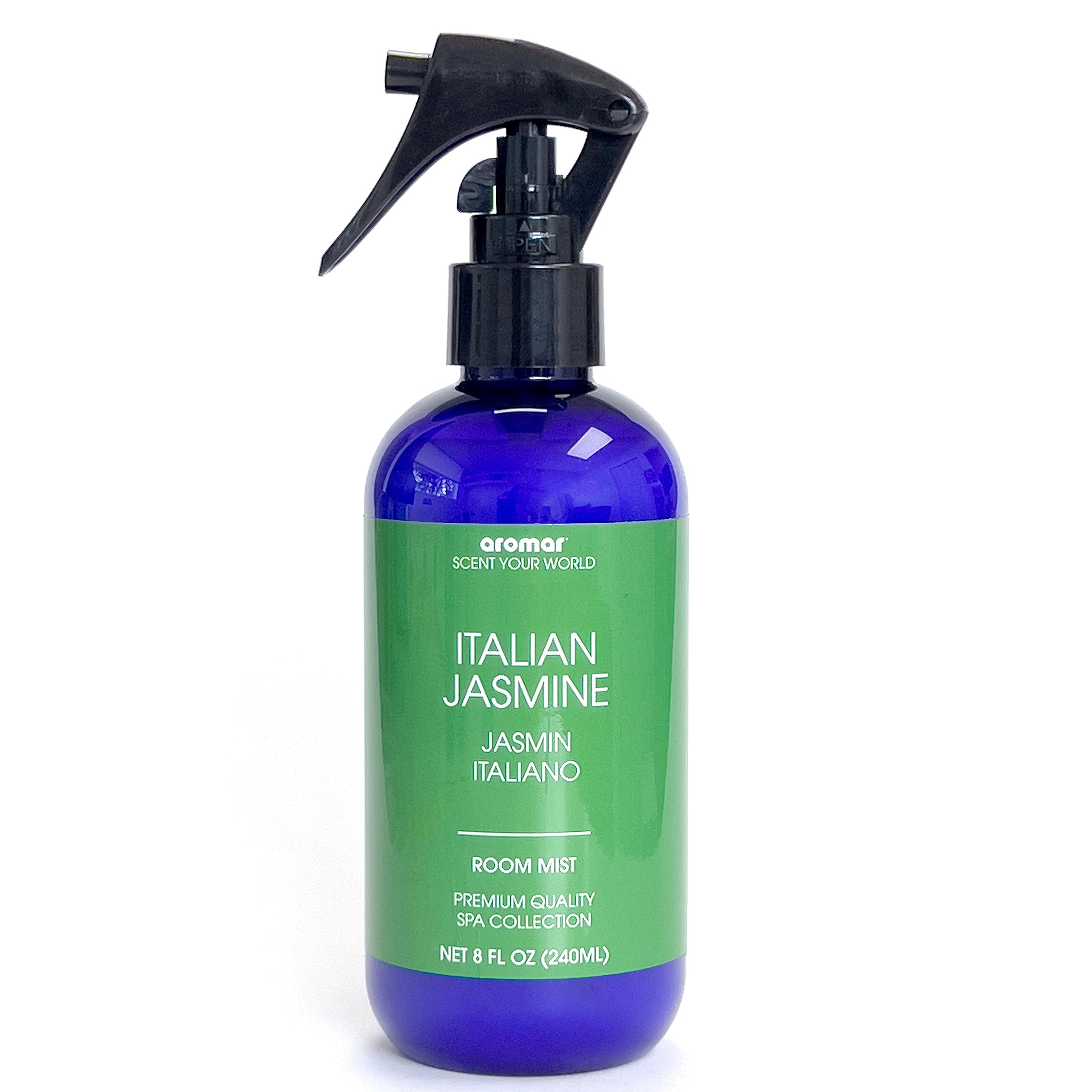 Aromar Essential Room Mist and Fabric Spray with Natural Freshener Aromatherapy for a Fresh and Rejuvenated Home 8 oz Italian Jazmin