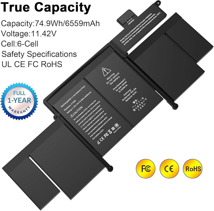 Amazon.co.jp: BNDeluxe A1582 Battery Replacement, A1502 A1493