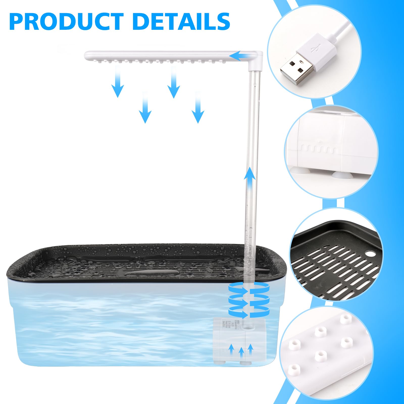 Automatic Bird Bath for Cage Indoor Parrot Bath with Shower Water Circulated Controller Bird Cage Accessory for Parakeets Cockatiel African Grey Lovebird - image 4