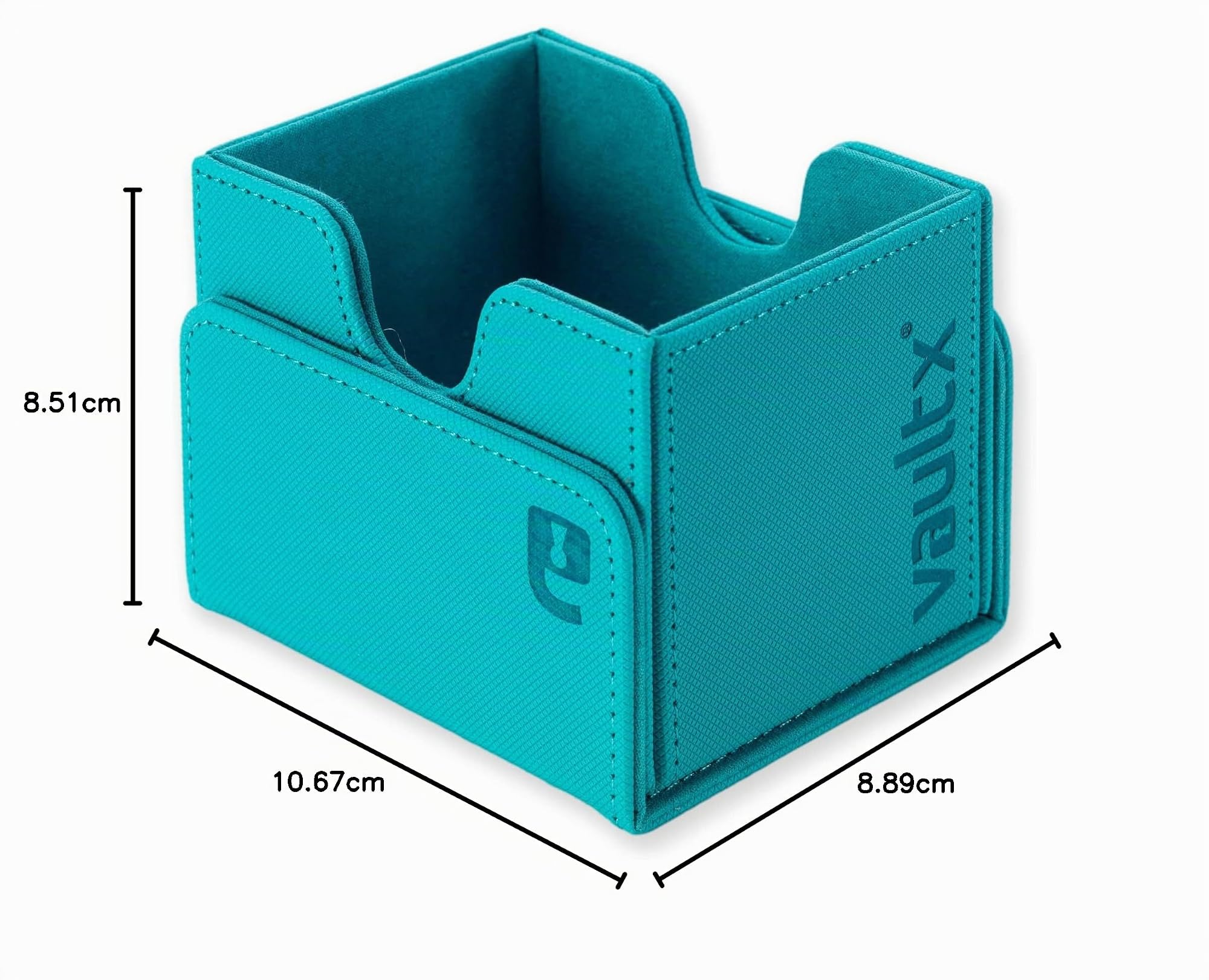 Vault X Caja para Mazo Exo-Tec de Carga Lateral, para 100+ Cartas Coleccionables con Fundas, Tapa Magnética (Verde Azulado)