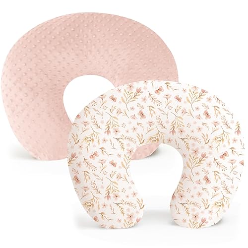 Konssy Paquete de 2 fundas de almohada de lactancia, suaves y cómodas para almohadas de lactancia materna, fundas de almohada para bebés, niñas y