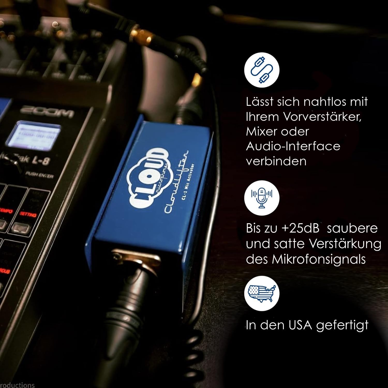 Cloud Microphones Cloudlifter CL-1 Mikrofonvorverstärker : Amazon 