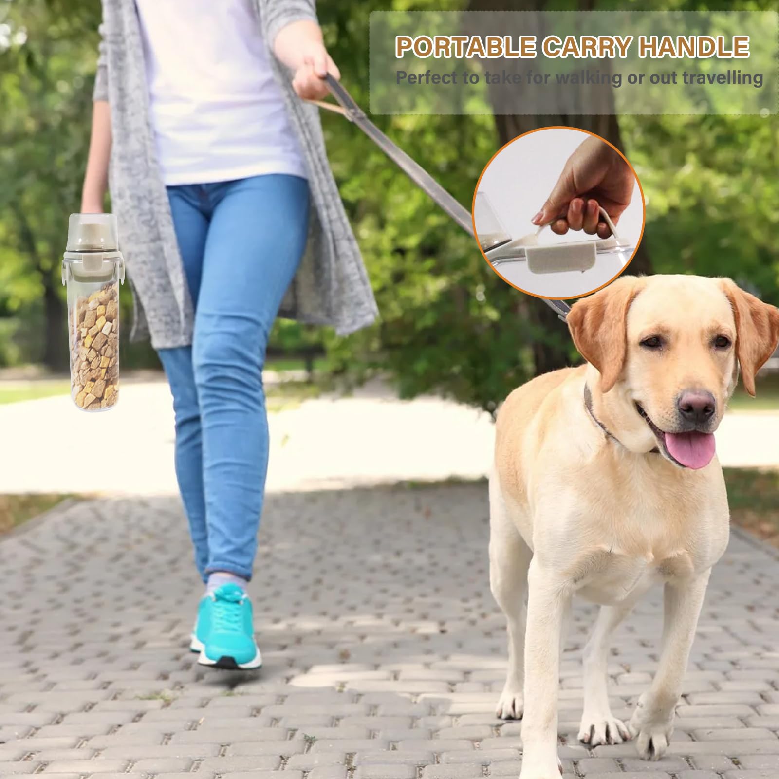Contenedor Pienso, Para Mascotas,2.8l Transparente Contenedor Comida gatos, Con Vaso Medidor Pienso Cierre Hermético, Cat Food Container Libre De Bpa, Para 3.8 Libras de Comida Paras Mascotas