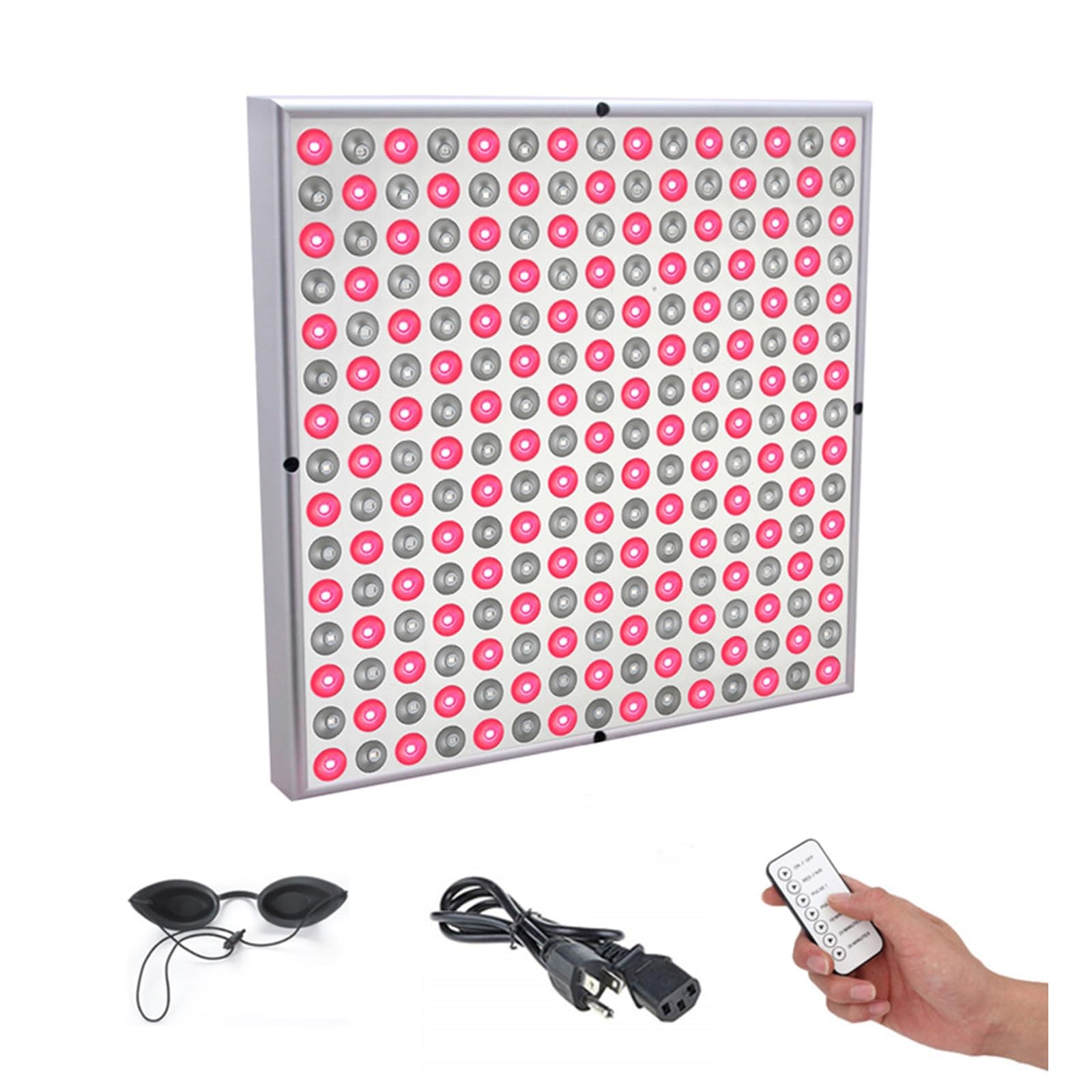 Aparato de Terapia con Luz Roja LED con Mando a Distancia Panel LED 45W Profundo 660nm e Infrarrojo Cercano 850nm Combo de Luz LED para la Belleza de la Piel