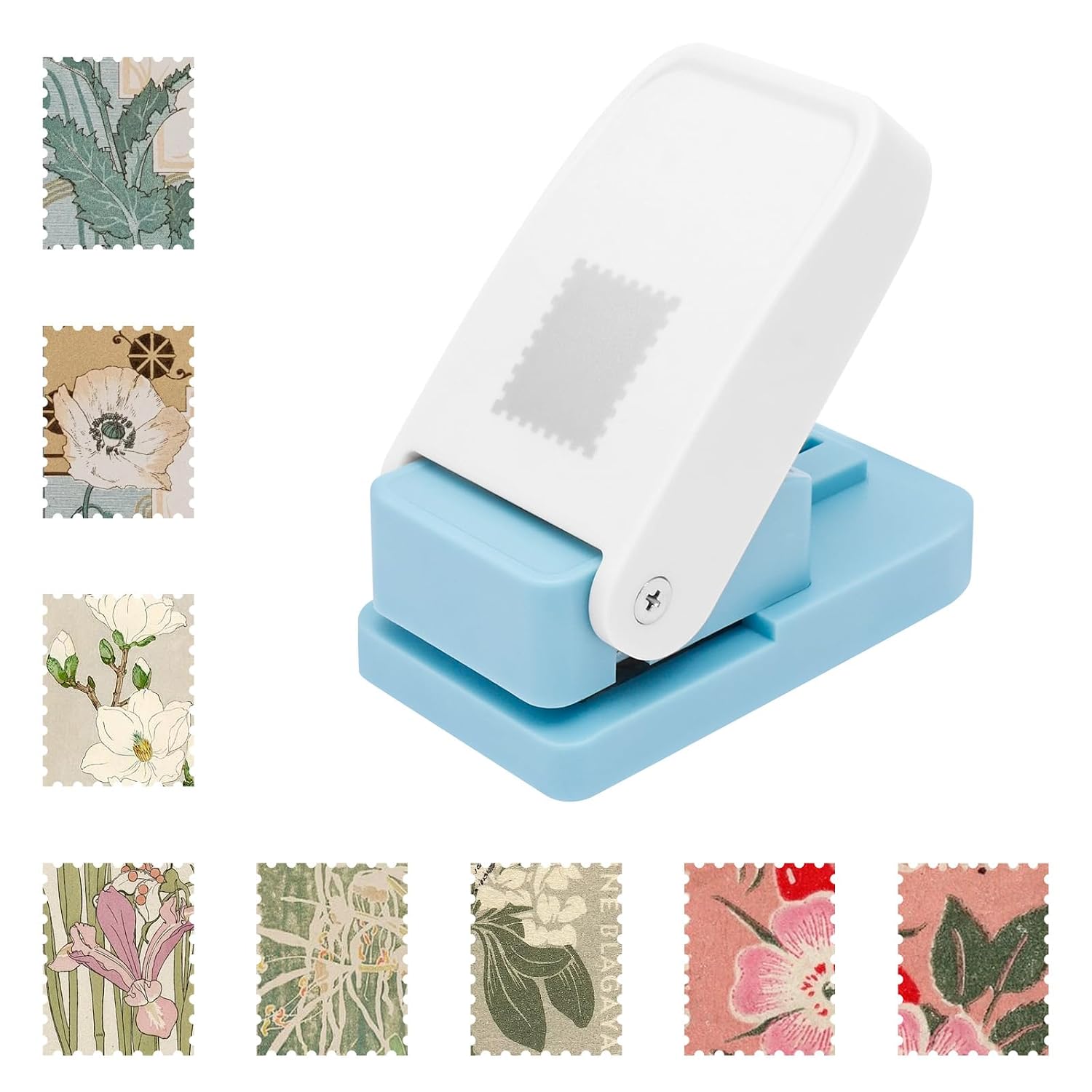Rectangular Paper Punch Rectangular Postage Stamp Punch 1 x 0.8 in Square Paper Punchs Craft ...