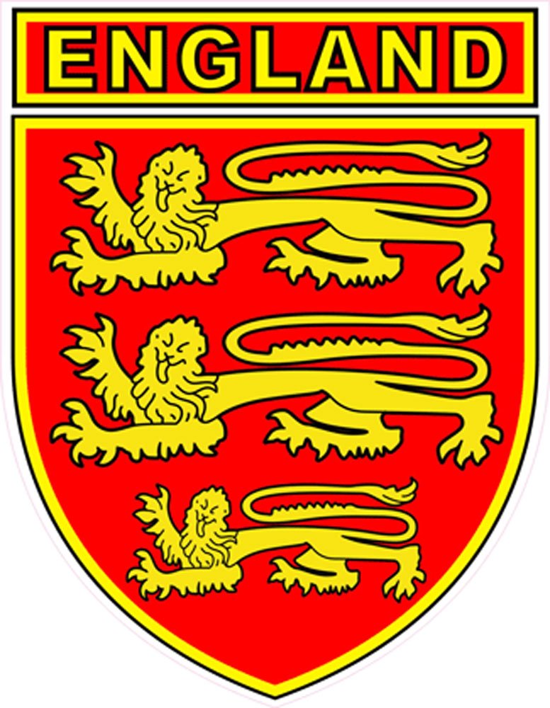 Senlak England Three Lions Rear Window Sticker Decal
