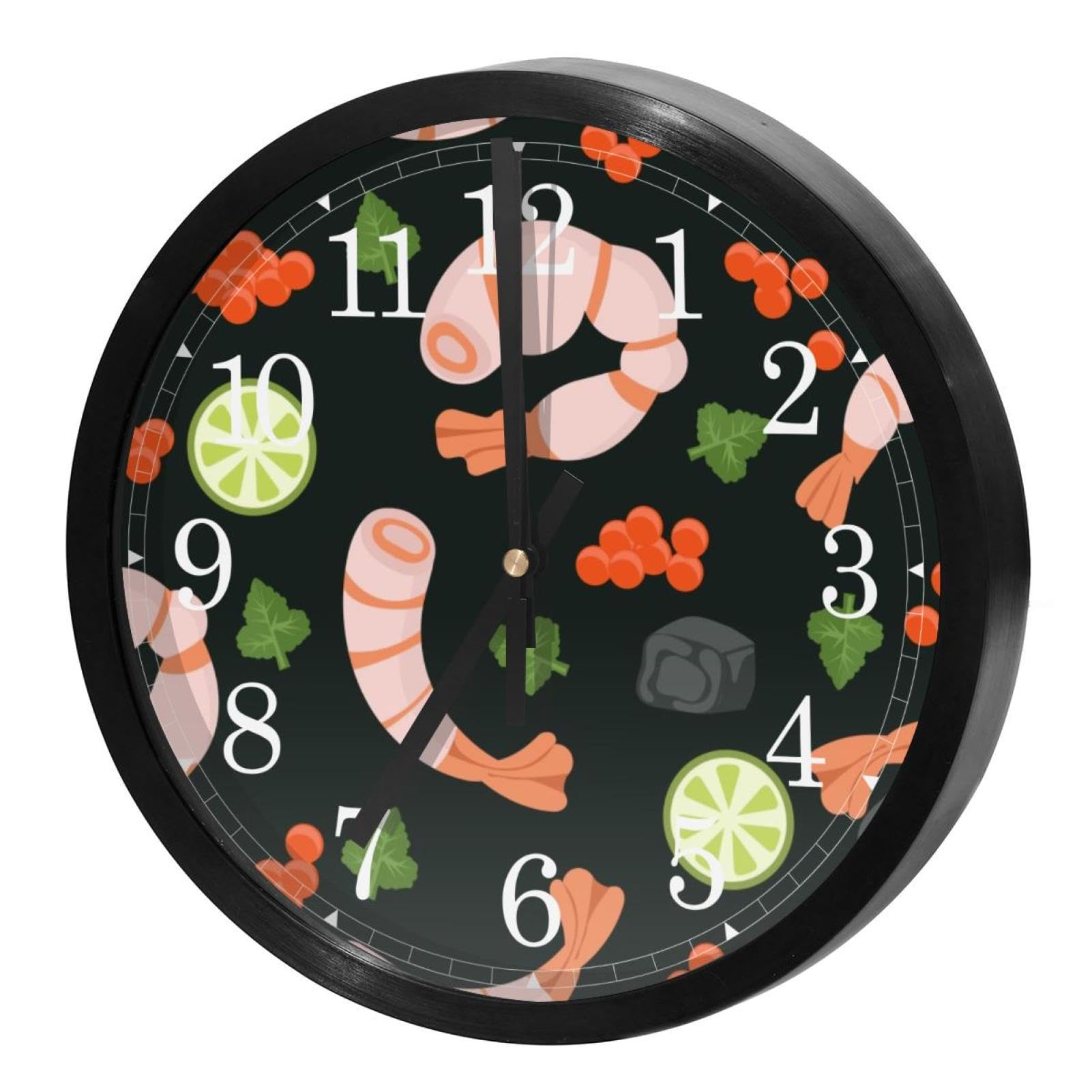 Horloge murale silencieuse à quartz idéale pour le sommeil et la concentration