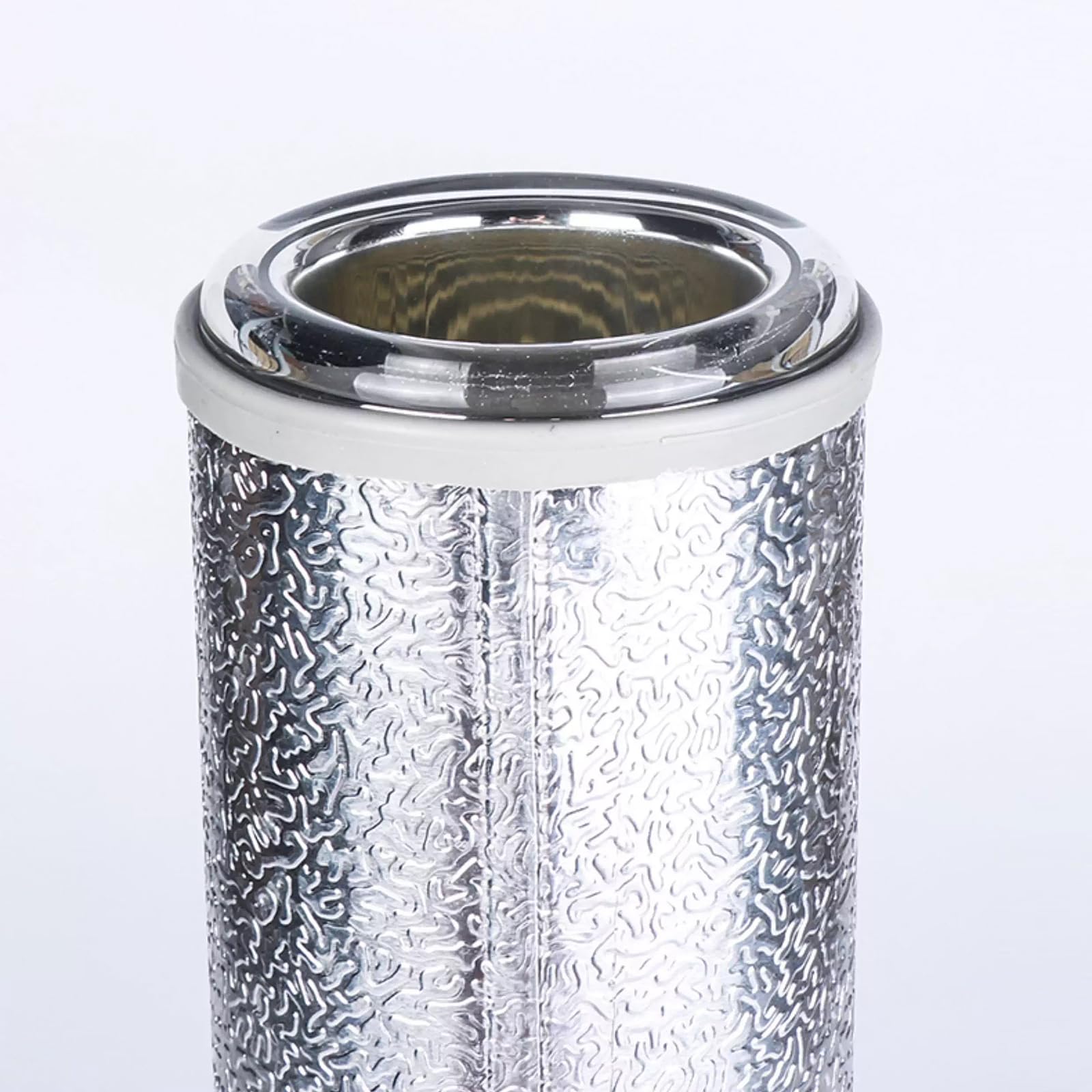 Labor-Dewargefäß, Zylindrisches Dewargefäß Aus Borosilikatglas Mit Vakuumversilbertem Einsatz Und Aluminiumboden, Zur Lagerung Von Trockeneis Und Flüssigstickstoff