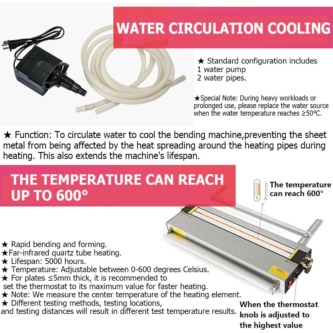 Doblador Plástico del PVC Acrílico,Máquina Dobladora Acrílico con Calefacción,con Marco Metal Y Posicionamiento En ángulo para Hacer Carteles,Placas Emisoras ABM1300