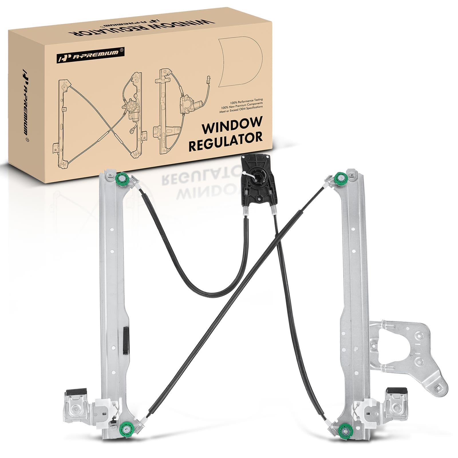 Photo 1 of A-Premium Power Window Regulator Without Motor Replacement for Chevrolet Suburban 1500 2500 2000-2006 Silverado GMC Sierra Cadillac Escalade EXT Rear Right Passenger Side Rear Passenger Side